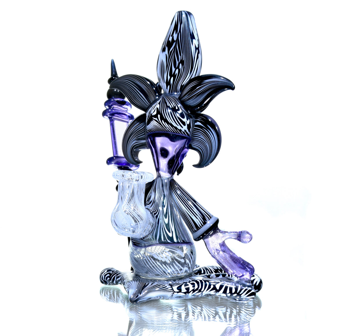 Collab - Seguso-tech Bird Shaman Wizard Rig Set w/ Dabber & Display Plug - 10mm Female