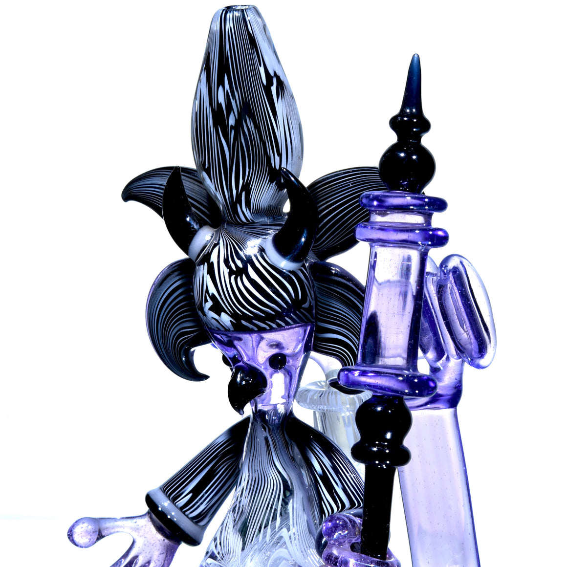 Collab - Seguso-tech Bird Shaman Wizard Rig Set w/ Dabber & Display Plug - 10mm Female