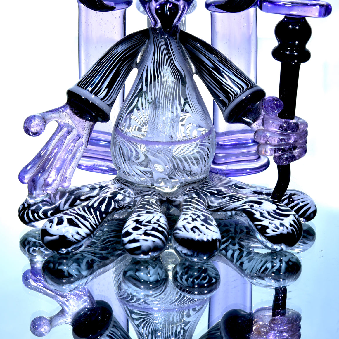 Collab - Seguso-tech Bird Shaman Wizard Rig Set w/ Dabber & Display Plug - 10mm Female