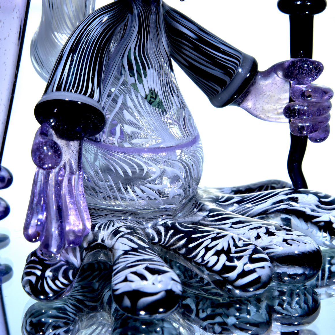 Collab - Seguso-tech Bird Shaman Wizard Rig Set w/ Dabber & Display Plug - 10mm Female