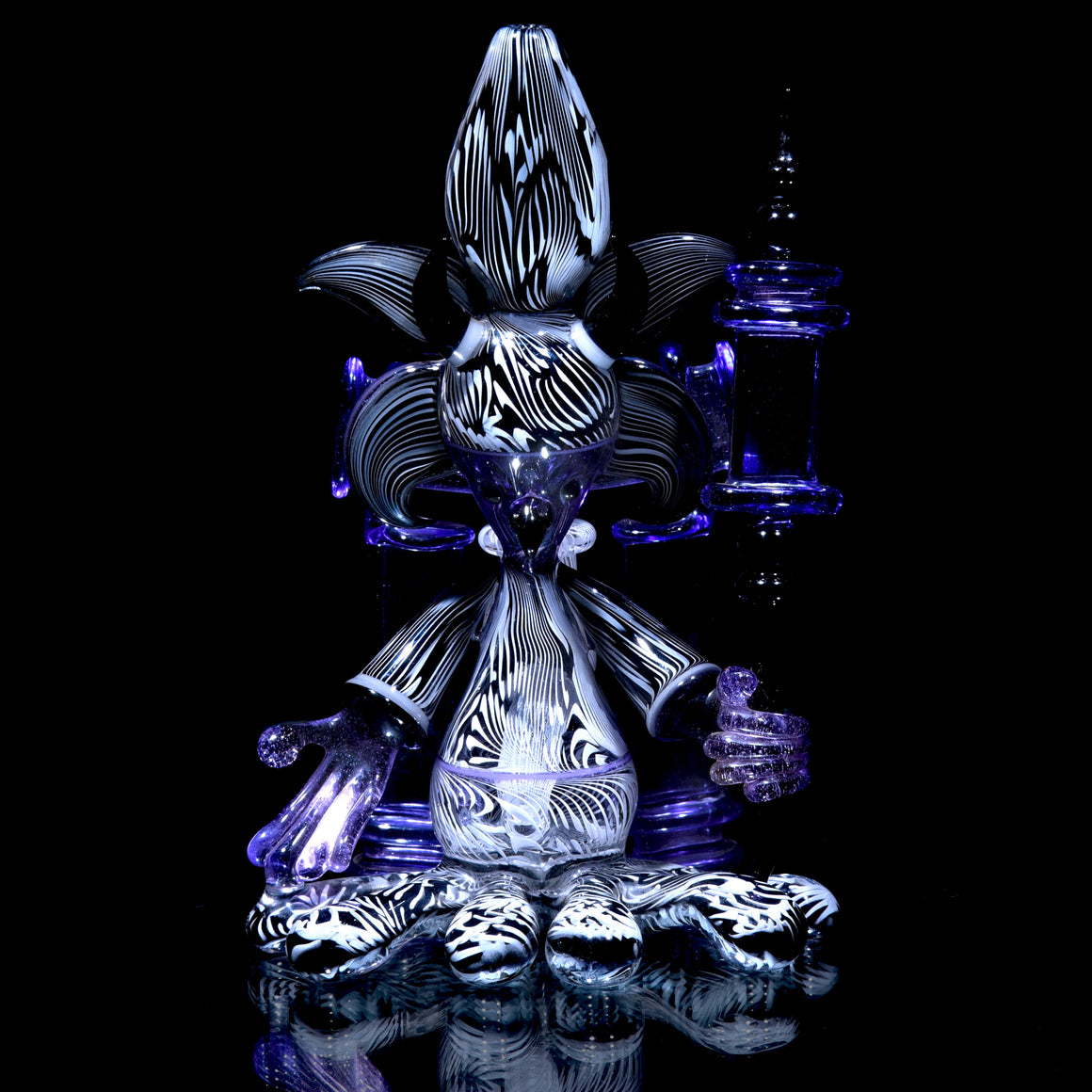 Collab - Seguso-tech Bird Shaman Wizard Rig Set w/ Dabber & Display Plug - 10mm Female