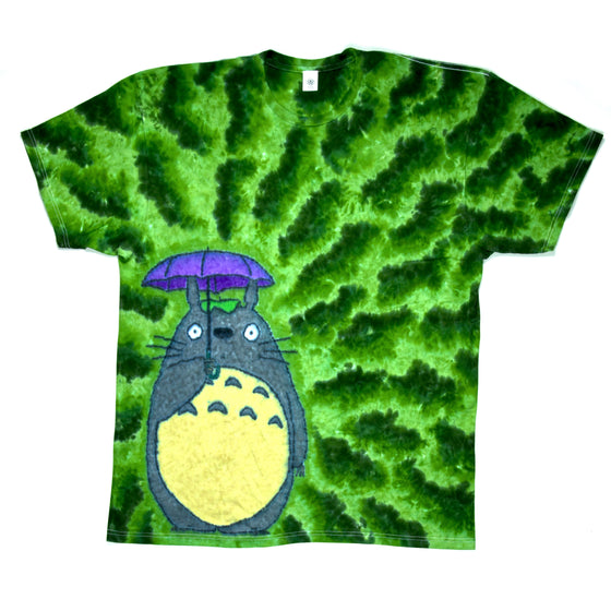 XXL - "Forest Entity" Big Totoro Short-sleeve Tie Dye T-Shirt