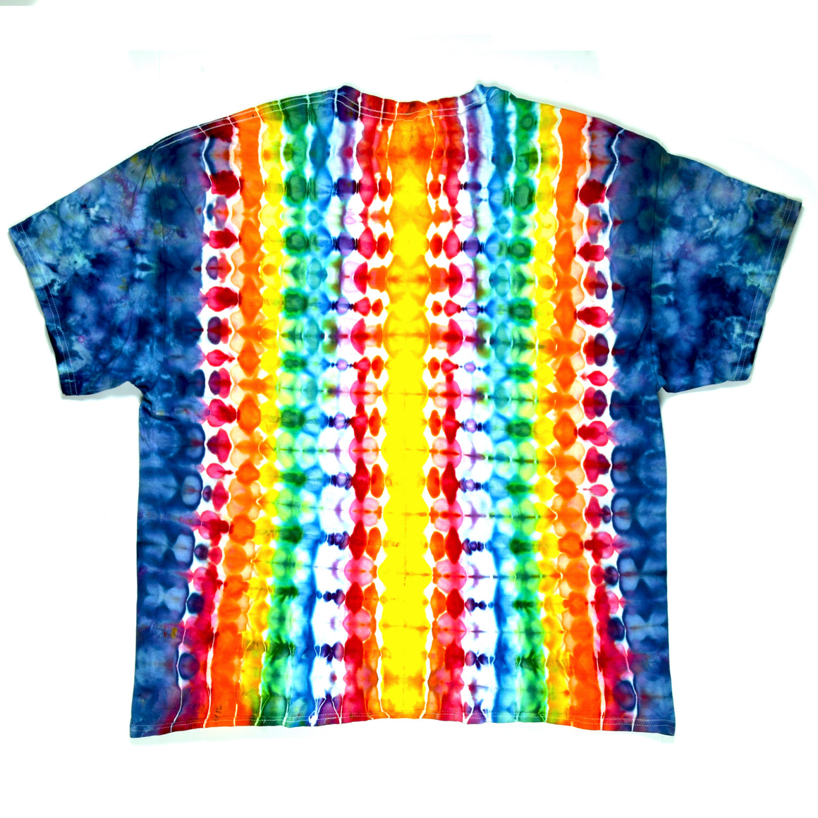XXL Tie Dye T-Shirt - Charcoal/Rainbow Honeycomb