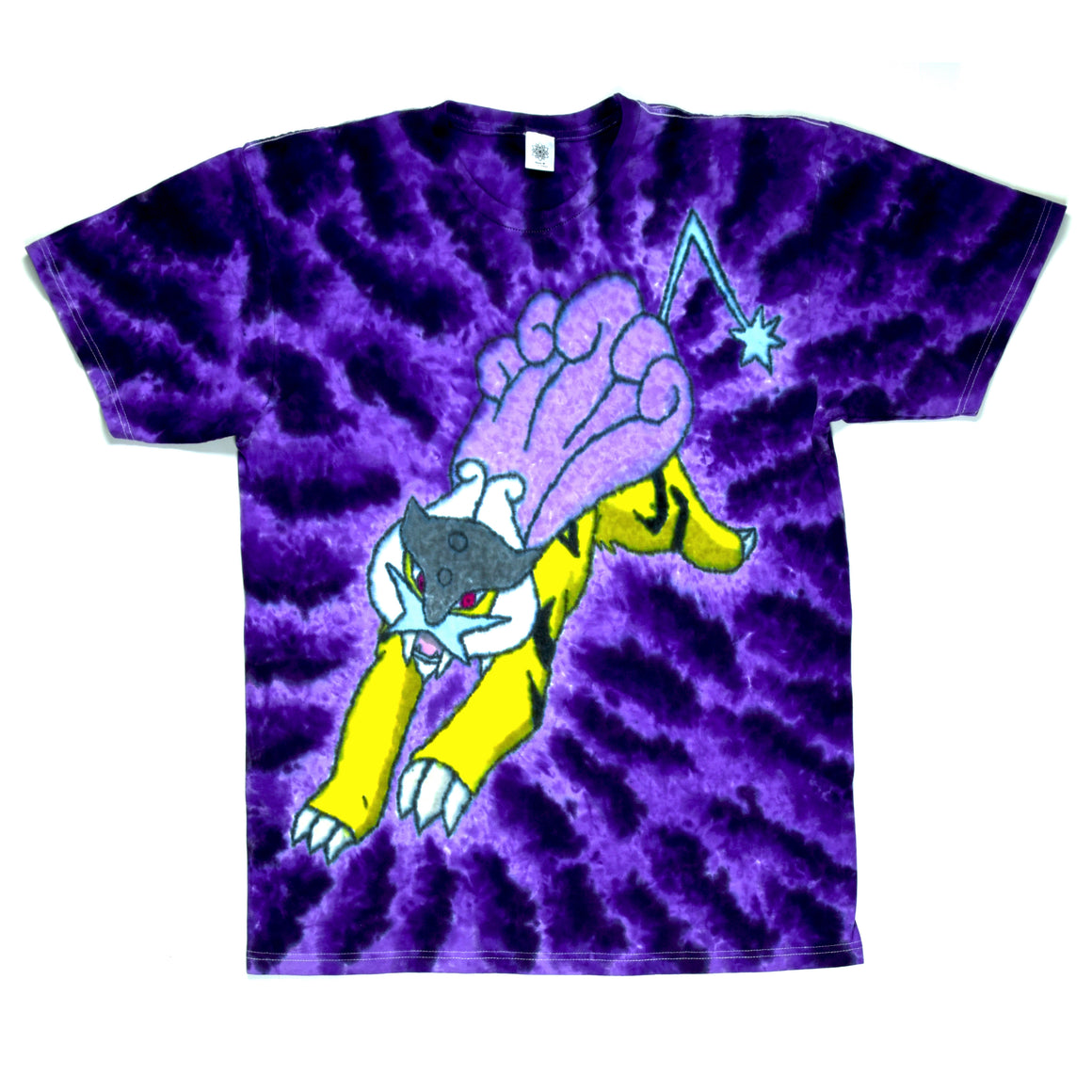 Large - "Raikou" Short-sleeve Tie Dye T-Shirt