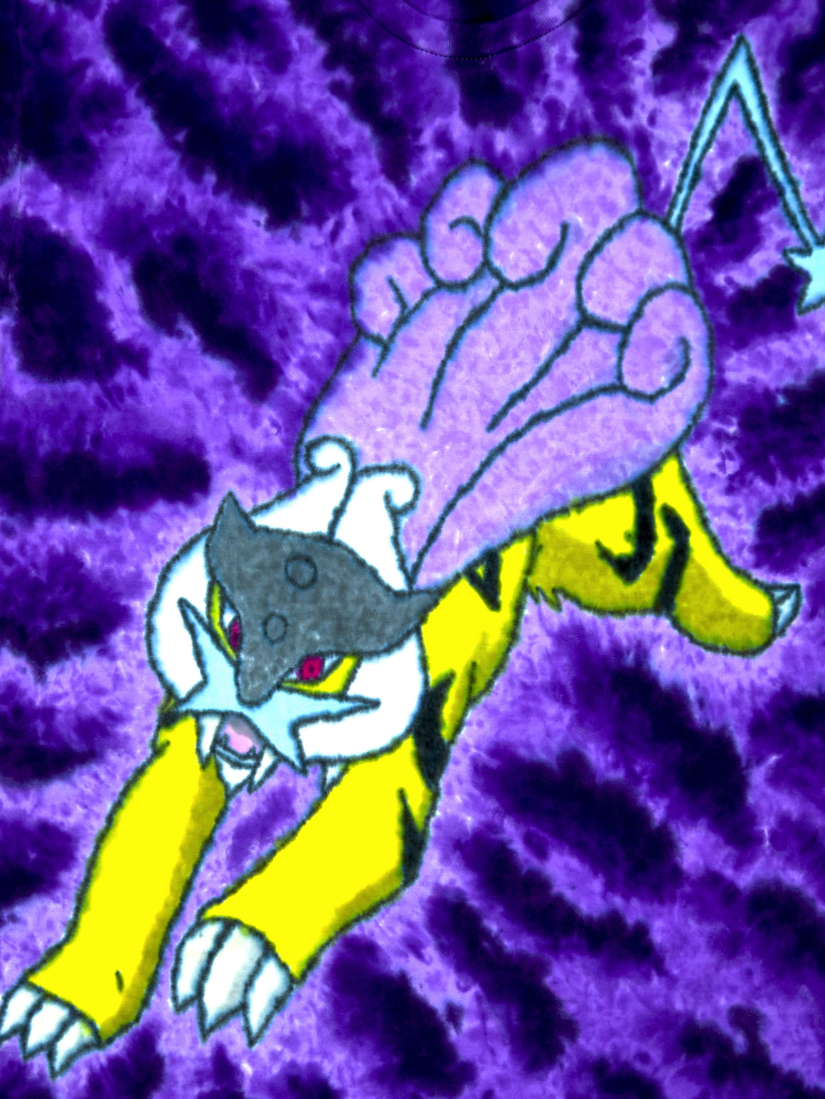 Large - "Raikou" Short-sleeve Tie Dye T-Shirt