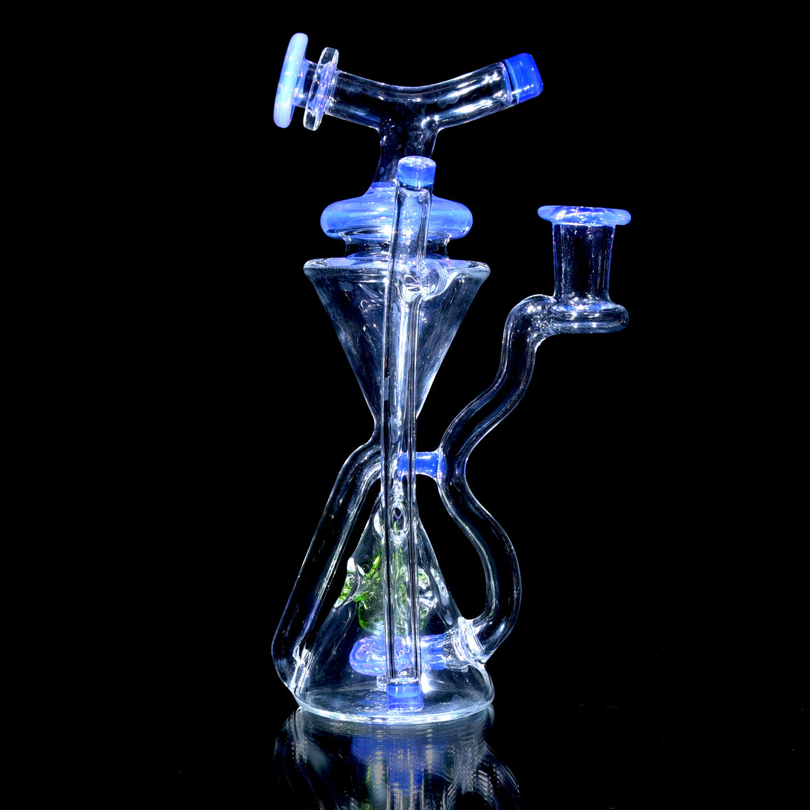 Swiss Cone Double-uptake Ronin Recycler - Lucid/Haterade - 10mm Female