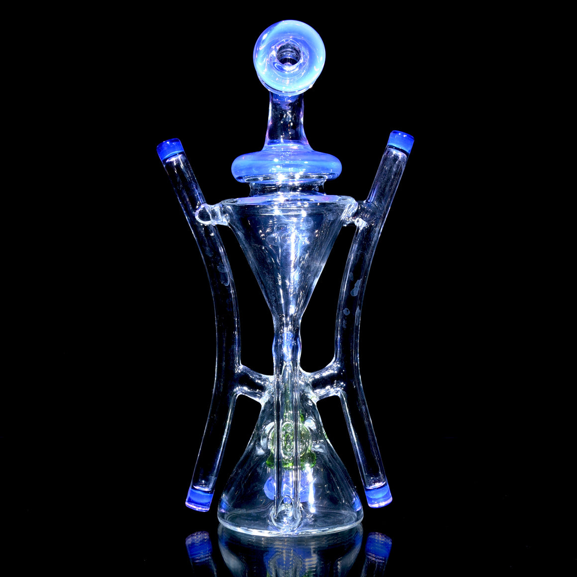 Swiss Cone Double-uptake Ronin Recycler - Lucid/Haterade - 10mm Female