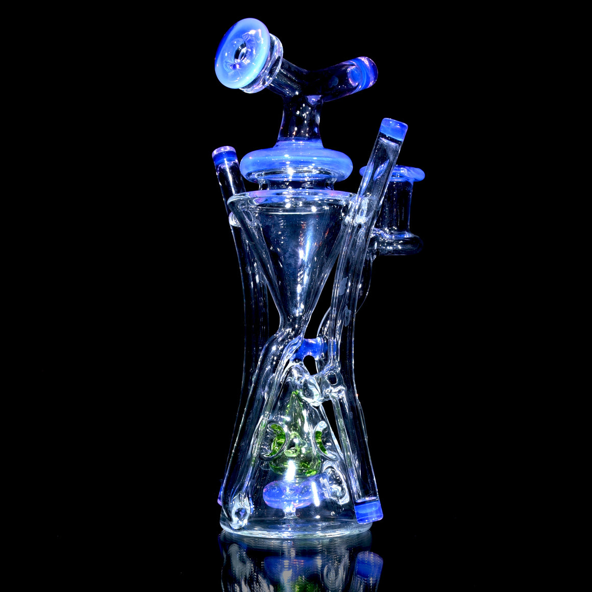 Swiss Cone Double-uptake Ronin Recycler - Lucid/Haterade - 10mm Female