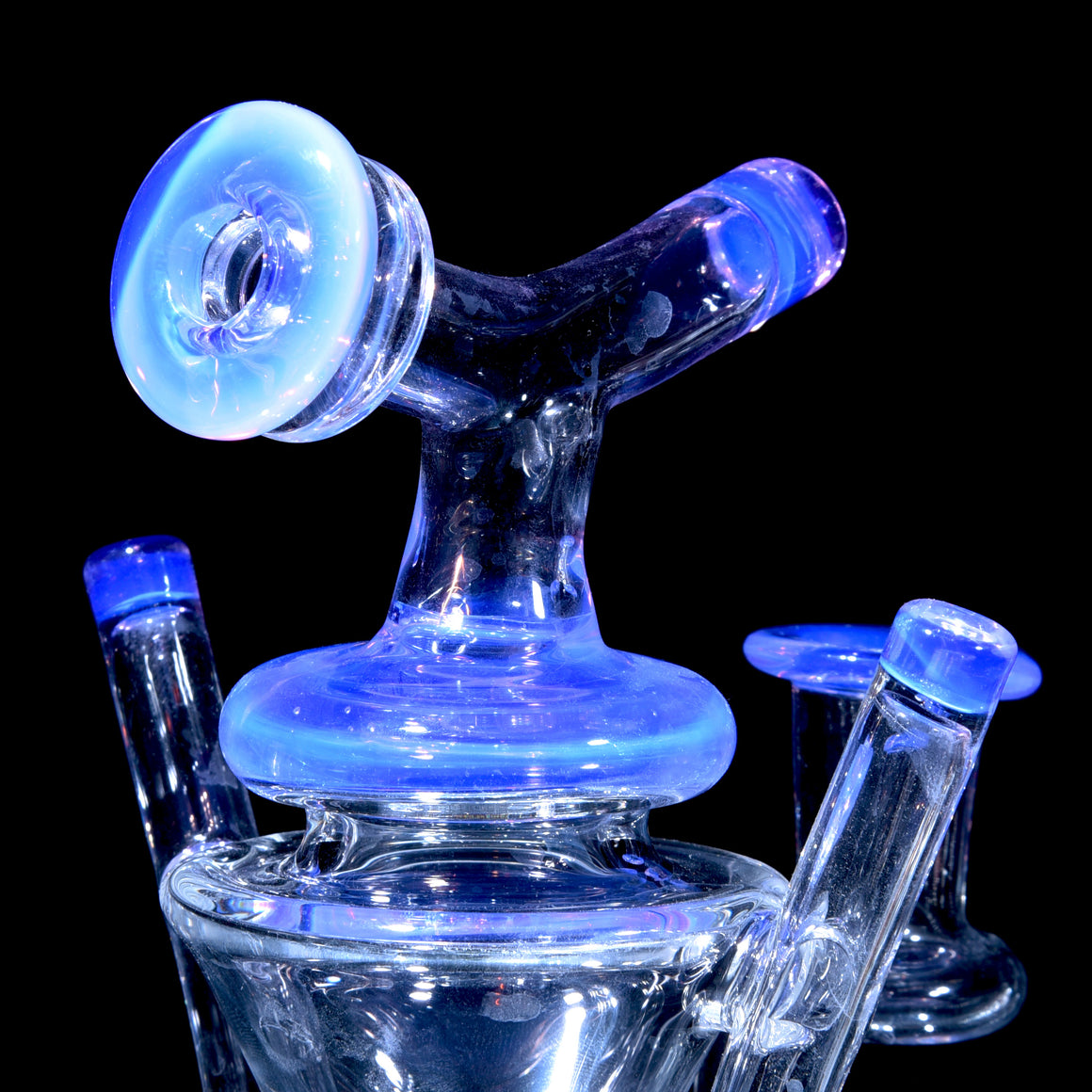 Swiss Cone Double-uptake Ronin Recycler - Lucid/Haterade - 10mm Female