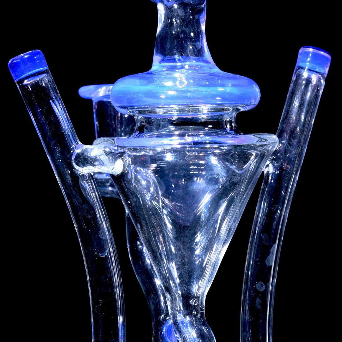 Swiss Cone Double-uptake Ronin Recycler - Lucid/Haterade - 10mm Female