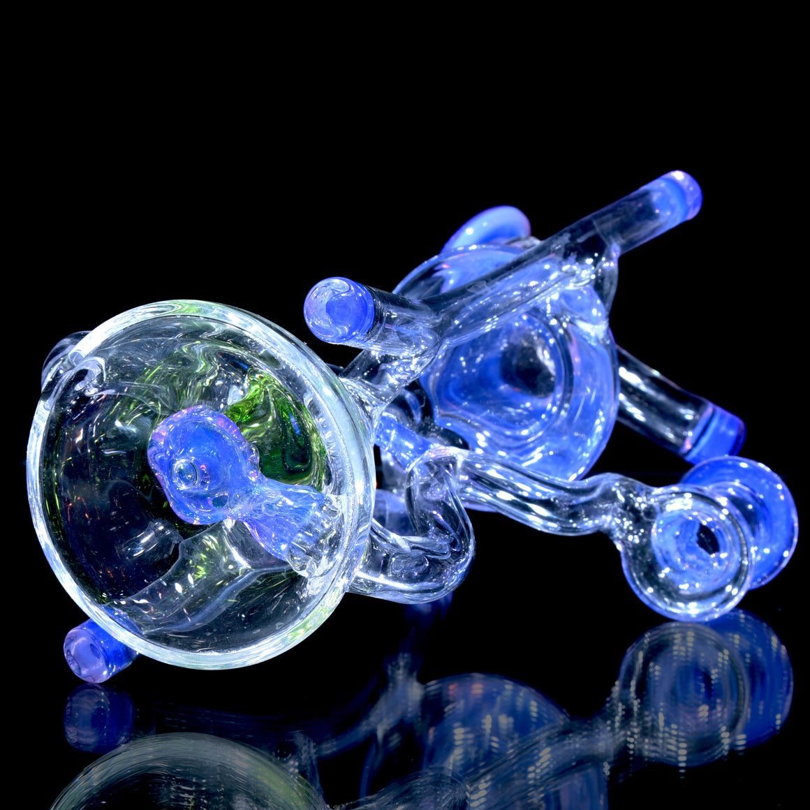 Swiss Cone Double-uptake Ronin Recycler - Lucid/Haterade - 10mm Female