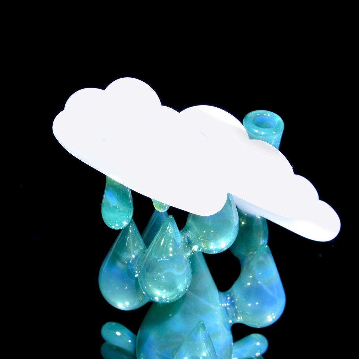 Blue Caramel/Blue Stardust Raindrop Rig w/ Matching Slurper Set - 10mm Female