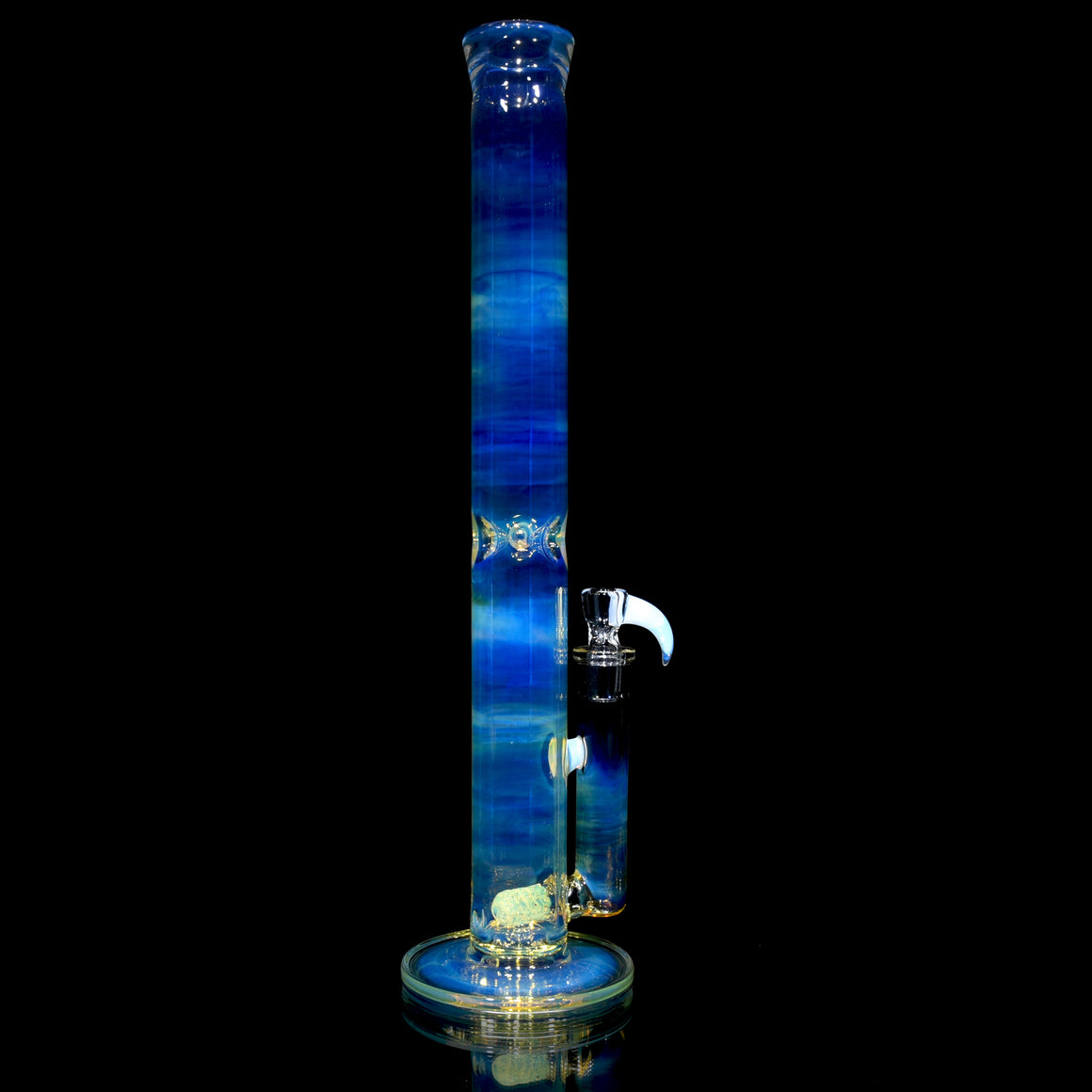 Collab Stemline/Turbine Bentneck Tube - Black/White Logo - 18mm Male
