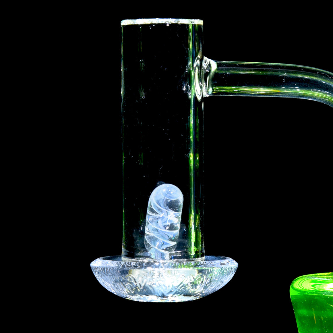 Heady Crushed Opal Blue/White Spiral Pillars