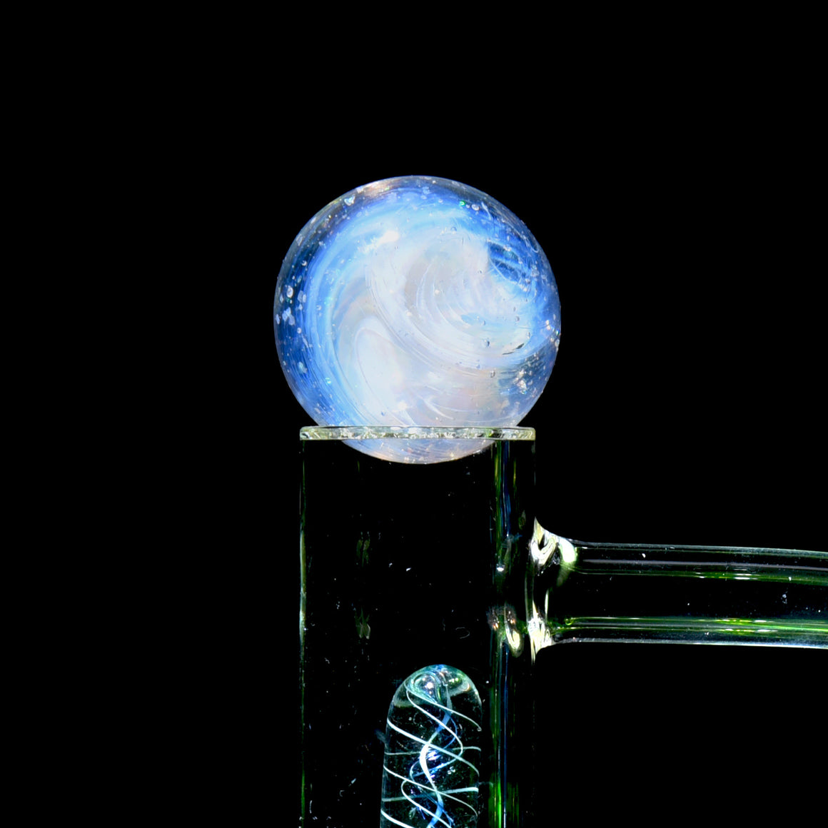 Heady Topper Marble - Crushed Opal Ghost/White Spiral