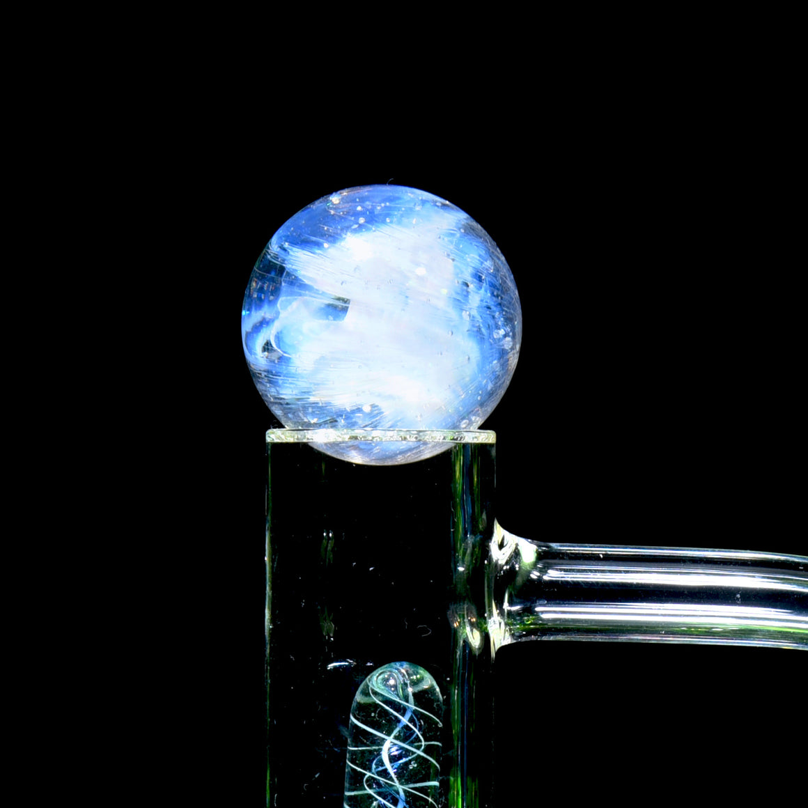 Heady Topper Marble - Crushed Opal Ghost/White Spiral