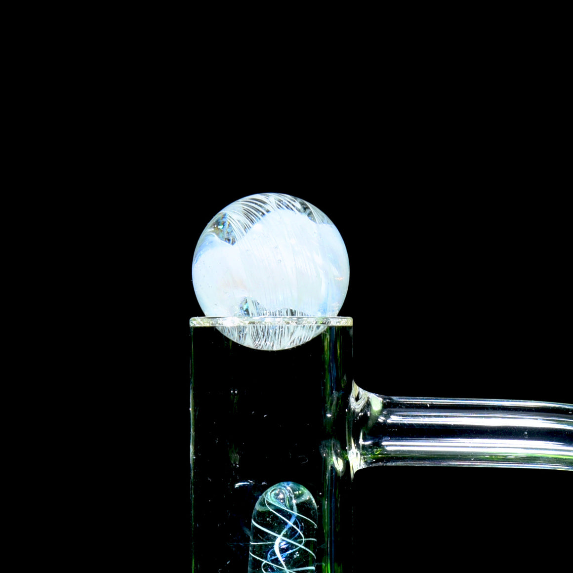 Heady Topper Marble - Crushed Opal Ghost/White Spiral