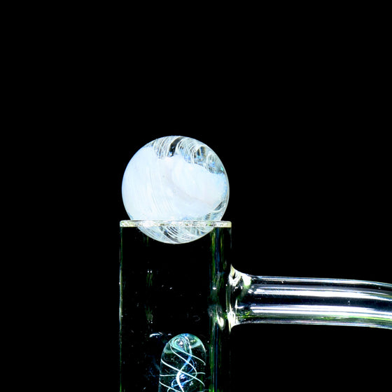 Heady Topper Marble - Crushed Opal Ghost/White Spiral