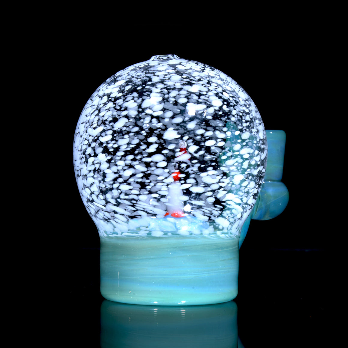 Christmas Penguin on Iceberg Snow Globe Rig - 10mm Female