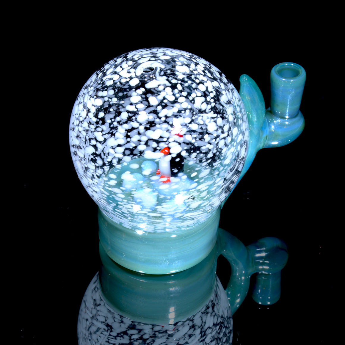 Christmas Penguin on Iceberg Snow Globe Rig - 10mm Female