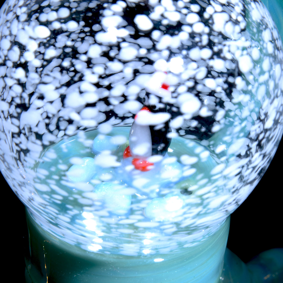 Christmas Penguin on Iceberg Snow Globe Rig - 10mm Female