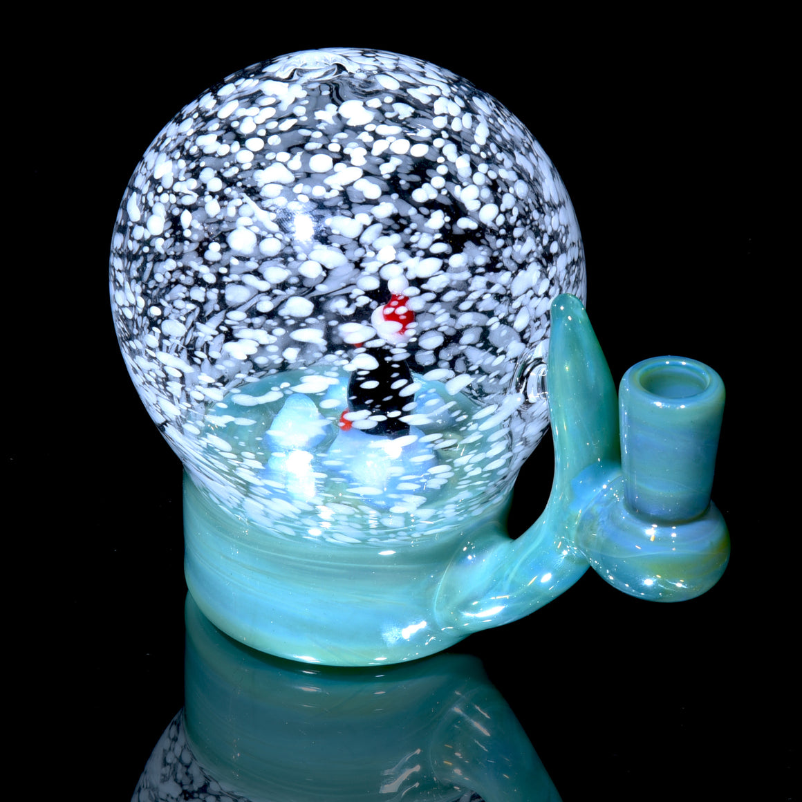 Christmas Penguin on Iceberg Snow Globe Rig - 10mm Female