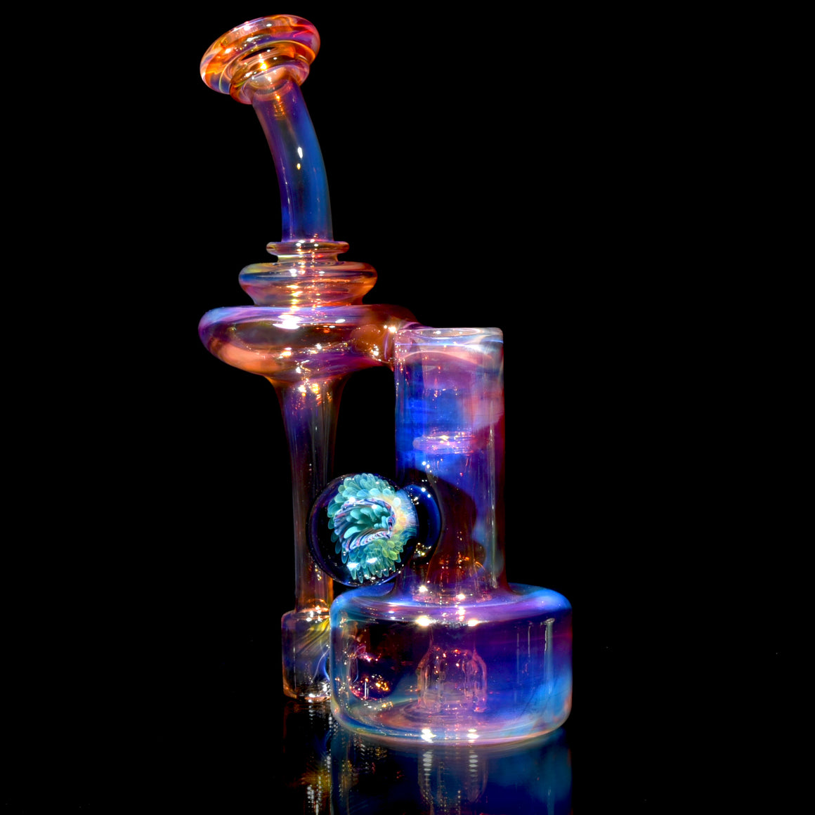 Fully-fumed & Gridded RBR w/ Signature Marble - 14mm Female