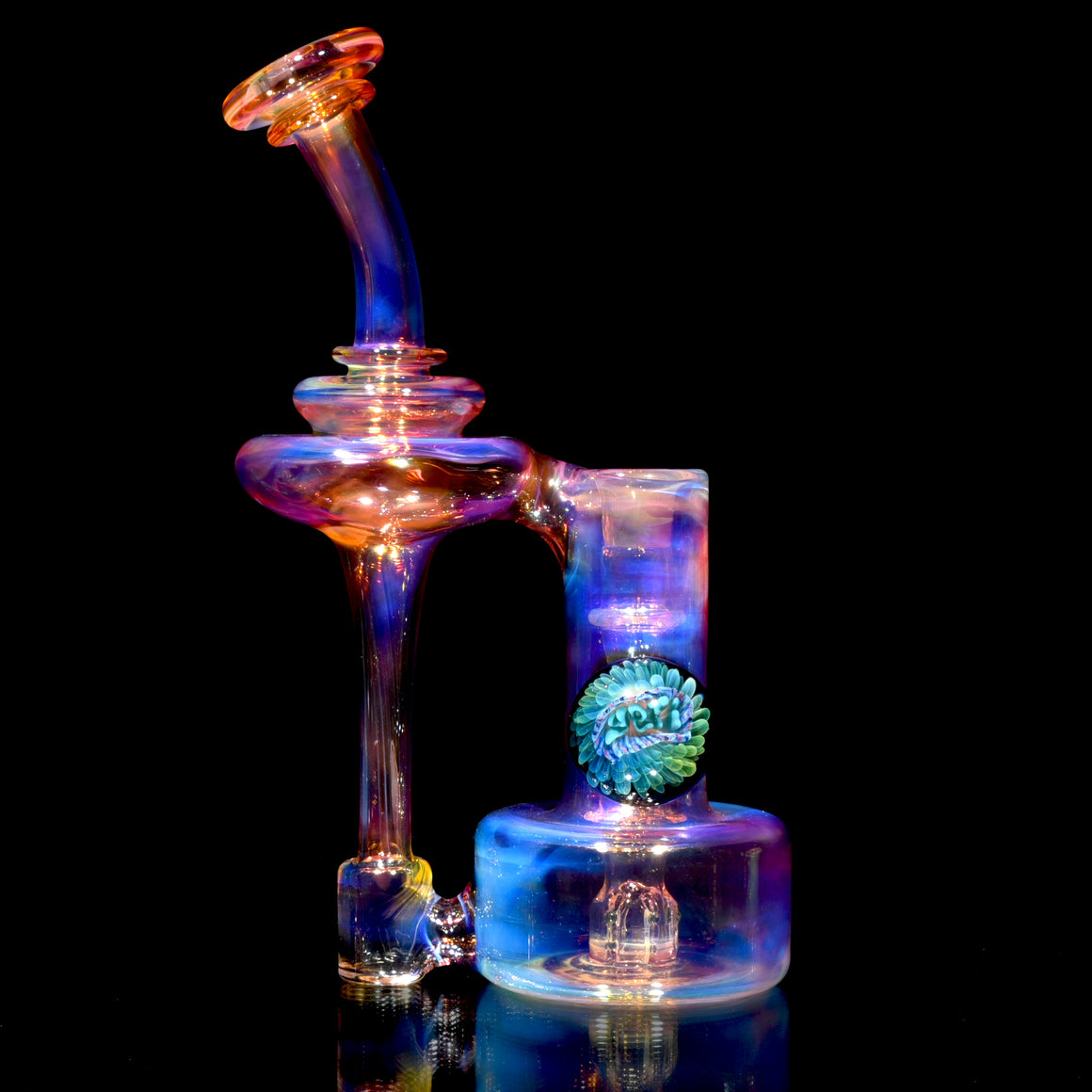 Fully-fumed & Gridded RBR w/ Signature Marble - 14mm Female
