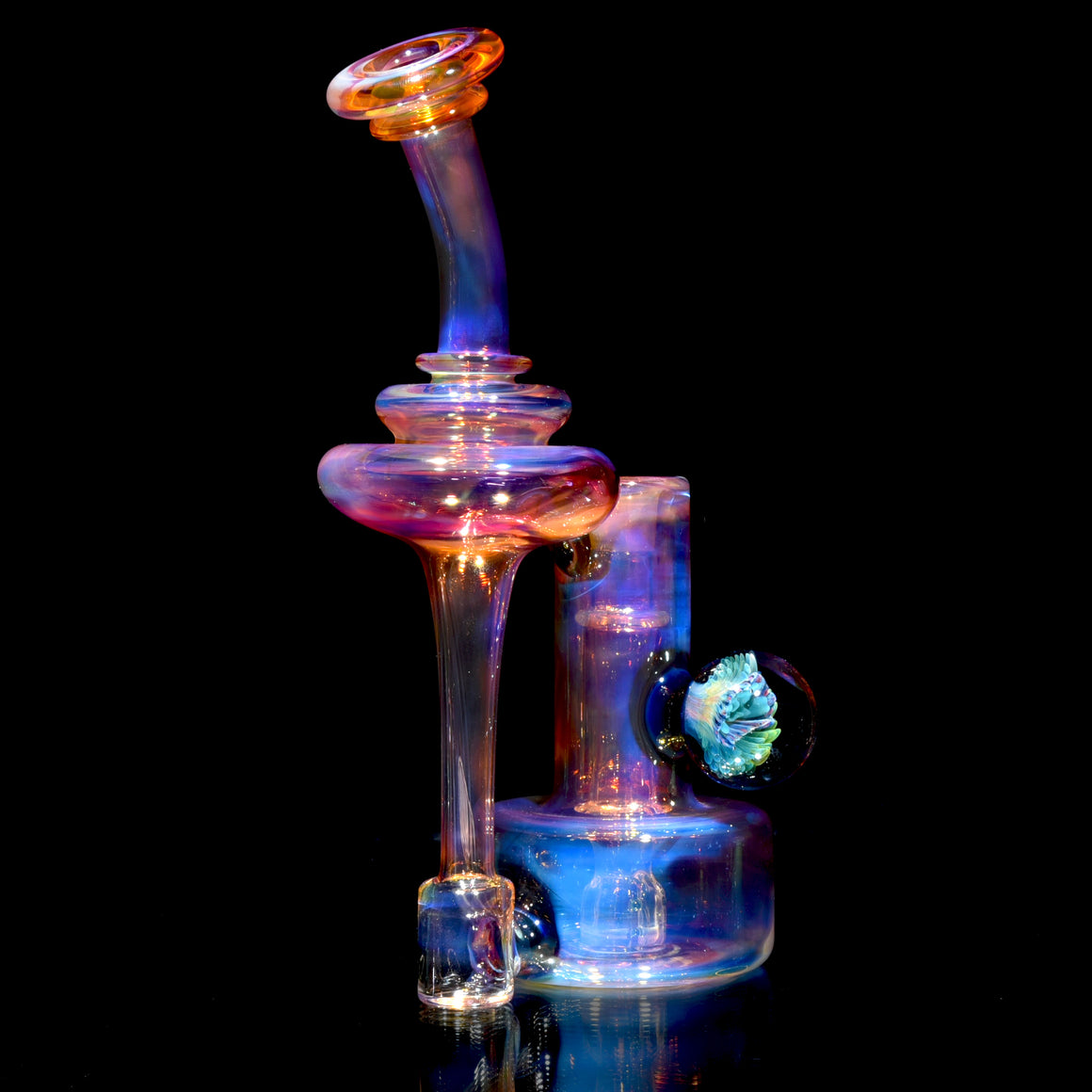 Fully-fumed & Gridded RBR w/ Signature Marble - 14mm Female