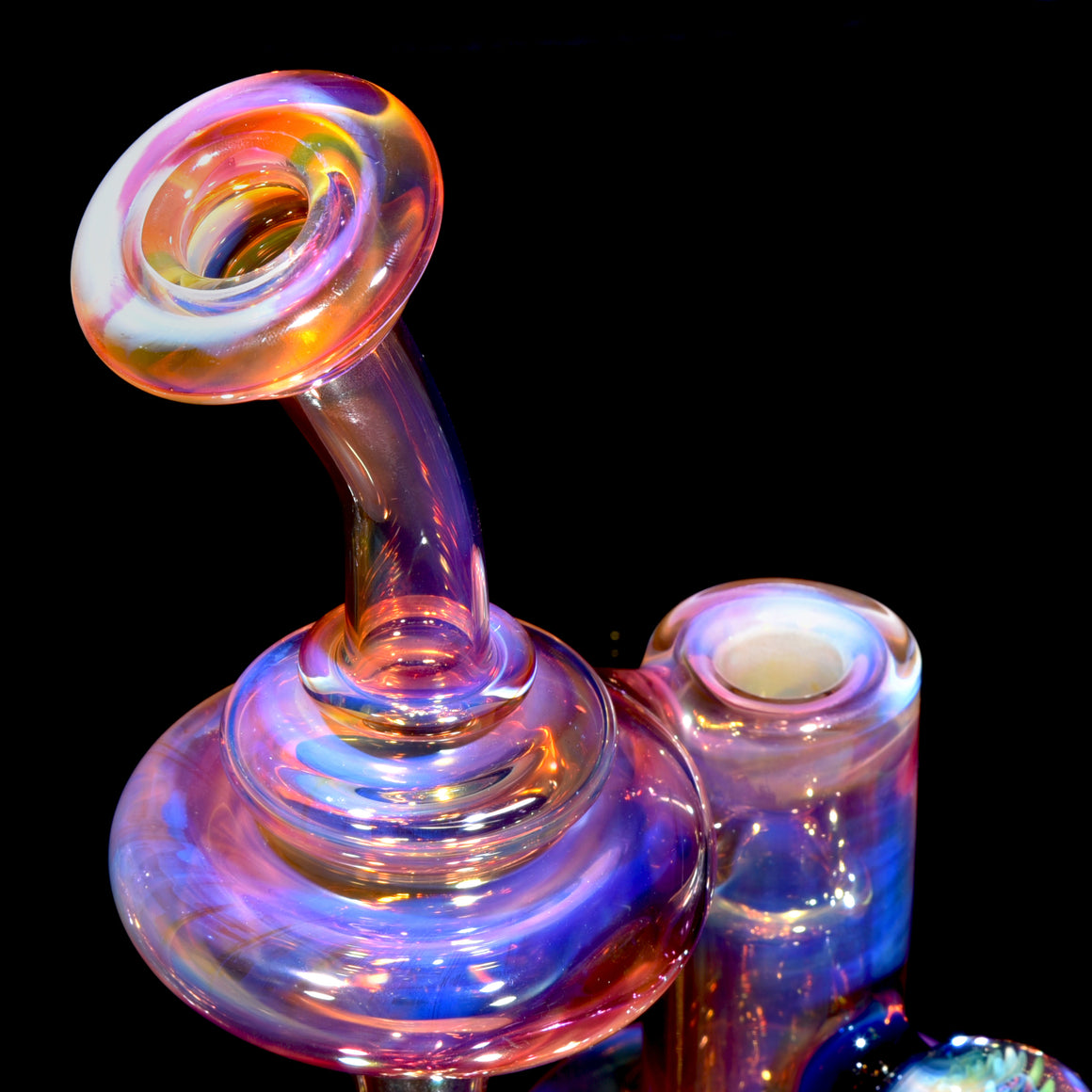 Fully-fumed & Gridded RBR w/ Signature Marble - 14mm Female