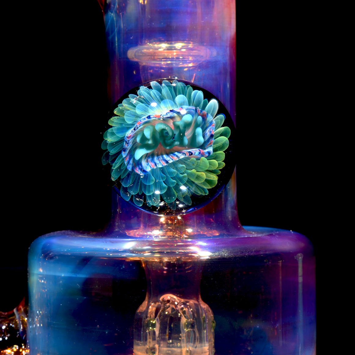 Fully-fumed & Gridded RBR w/ Signature Marble - 14mm Female