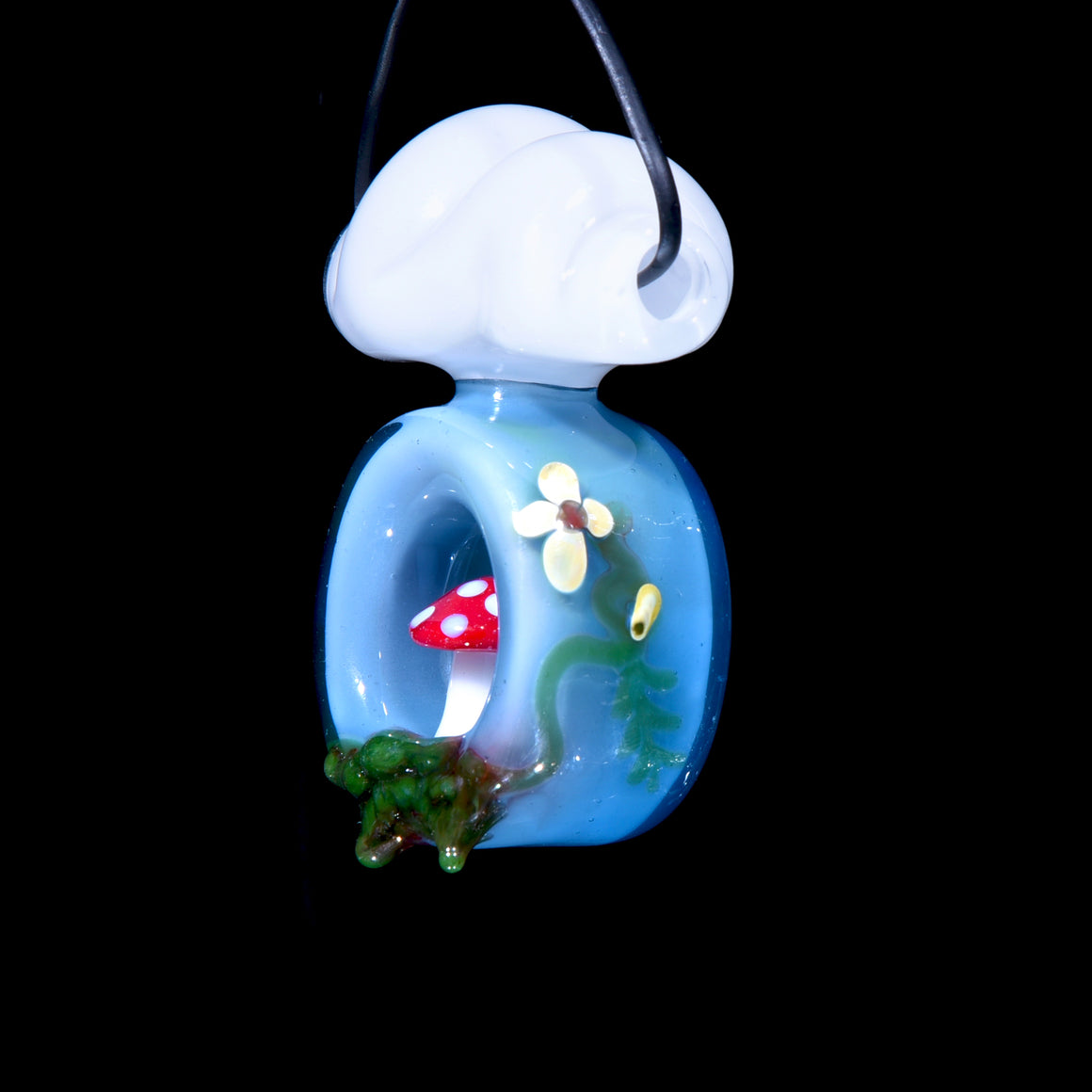 Colorform Scenery Pendant - Mushroom/Lightning & Flowers