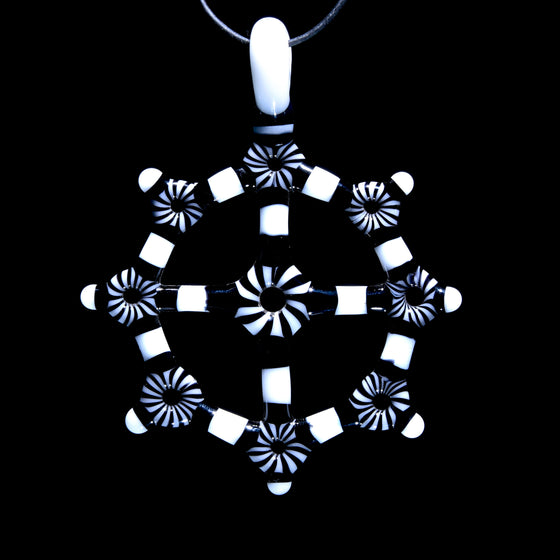 Circletech Mandala Pendant - Black & White