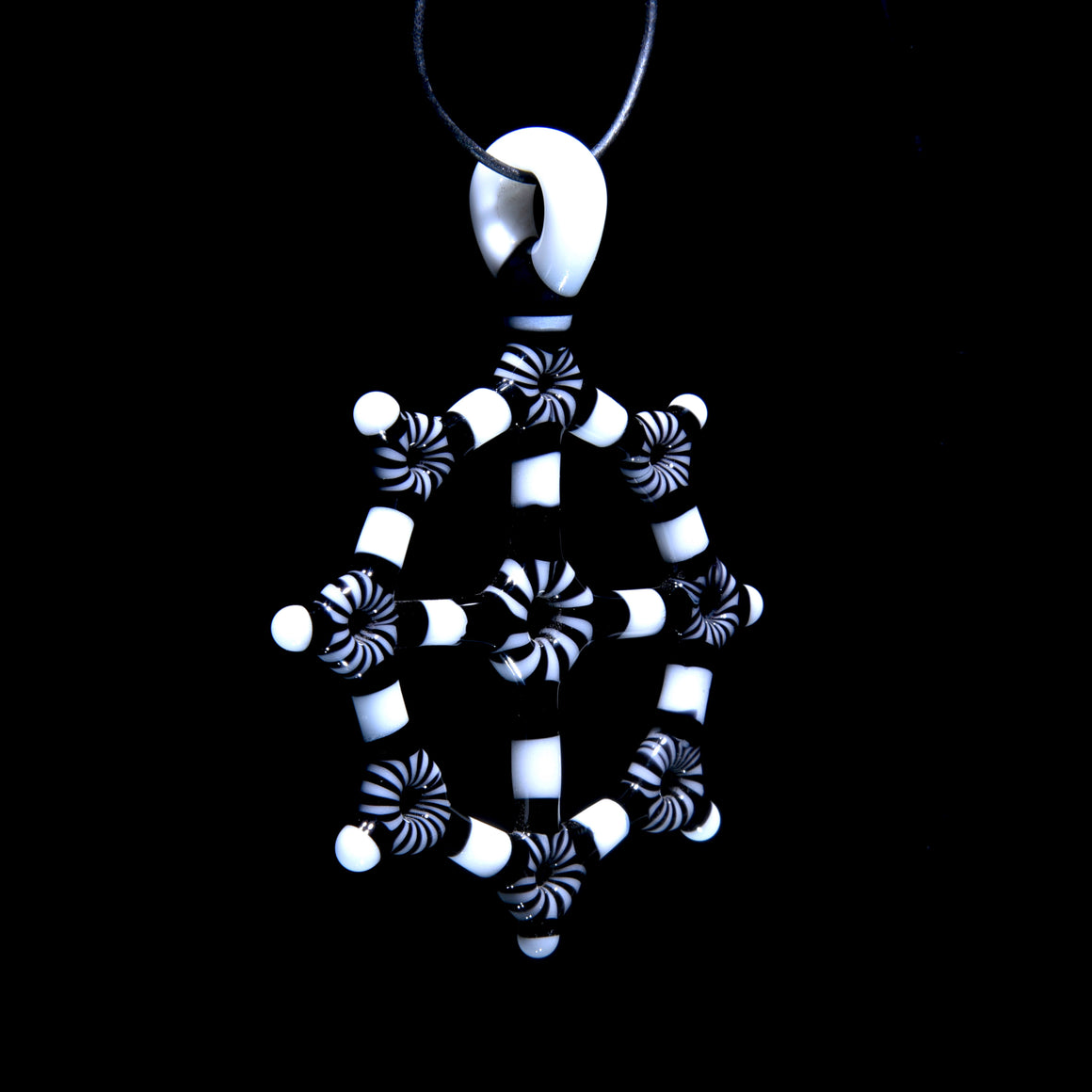 Circletech Mandala Pendant - Black & White
