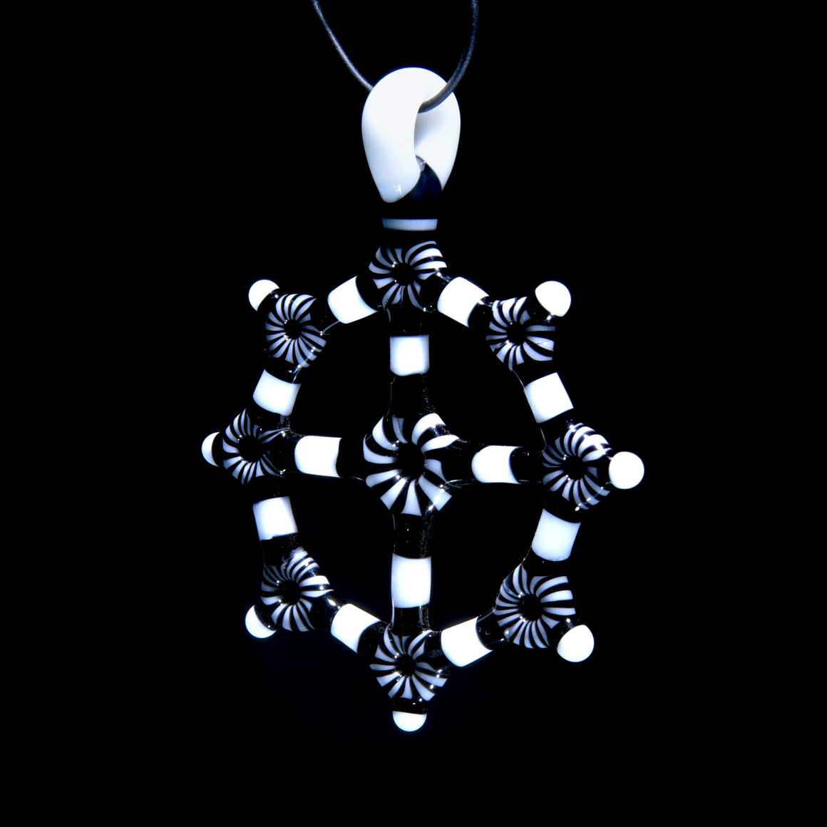 Circletech Mandala Pendant - Black & White