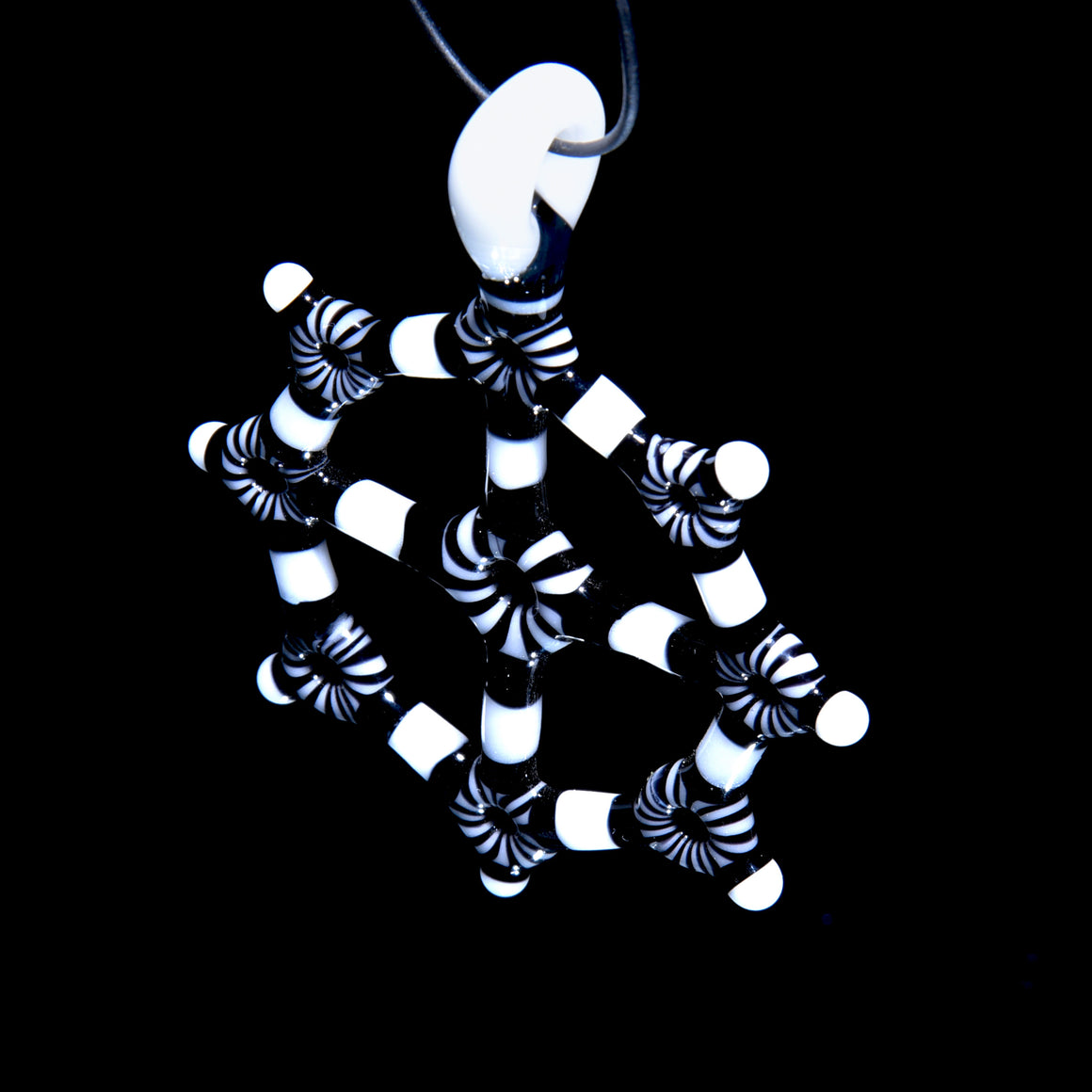 Circletech Mandala Pendant - Black & White