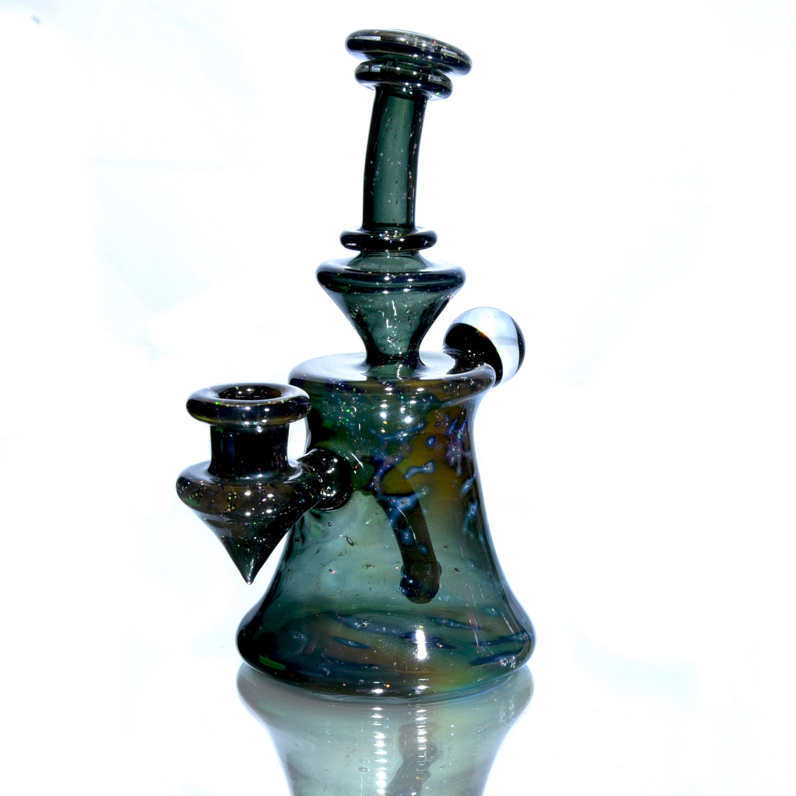 Fully-fumed Crushed Opal Galaxy Tech Banger Hanger - 14mm Female