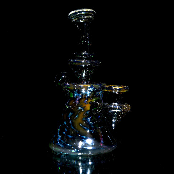 Fully-fumed Crushed Opal Galaxy Tech Banger Hanger - 14mm Female