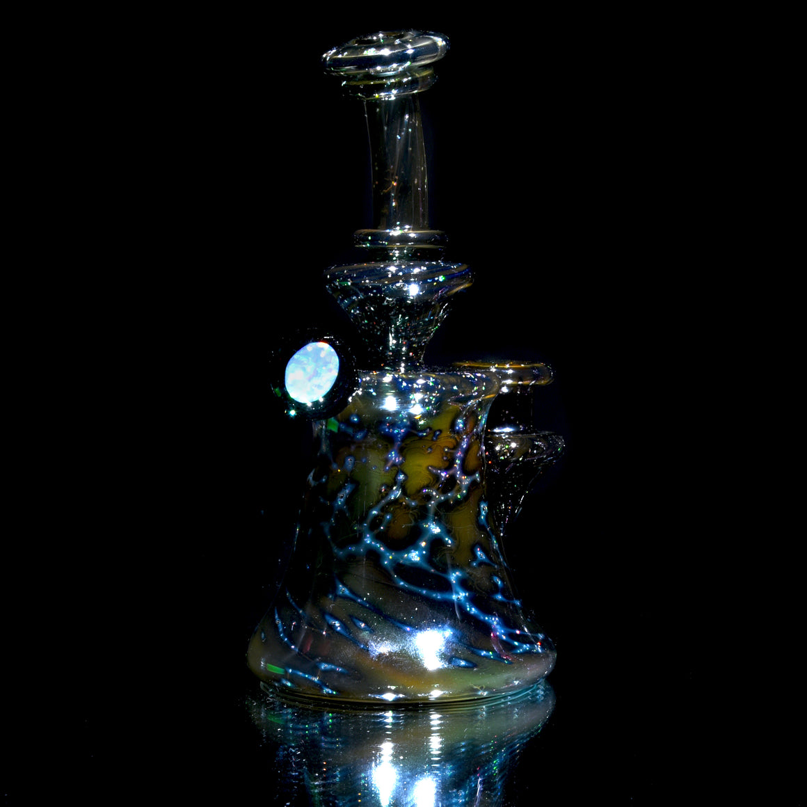 Fully-fumed Crushed Opal Galaxy Tech Banger Hanger - 14mm Female