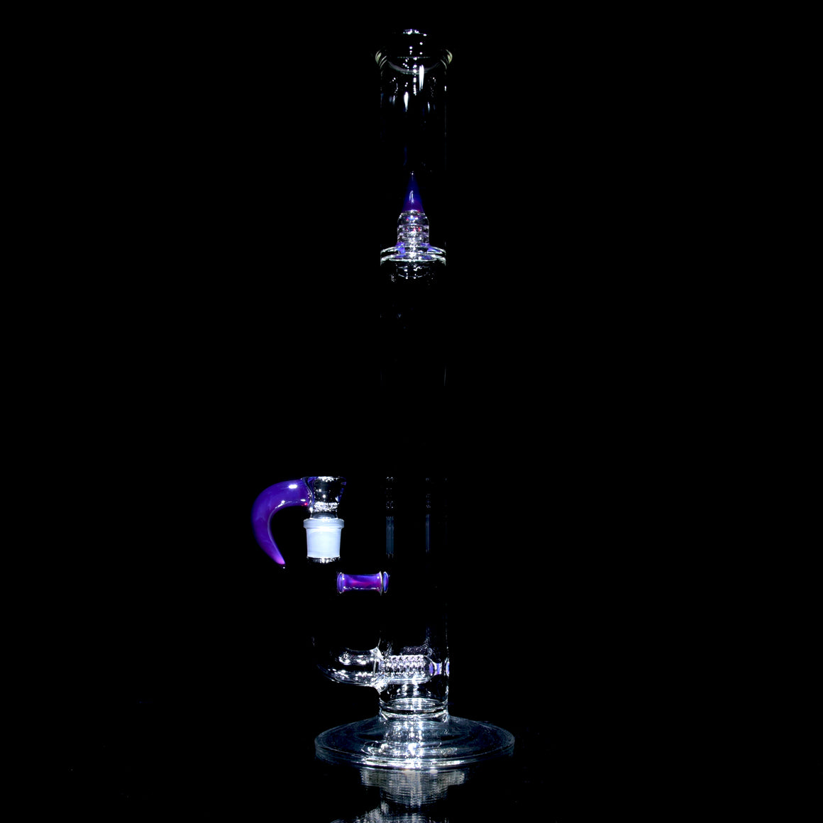 Accented 44mm Upgrid Stemline Straight Tube w/ 4-hole Horned Slide - Royal Jelly - 18mm Female