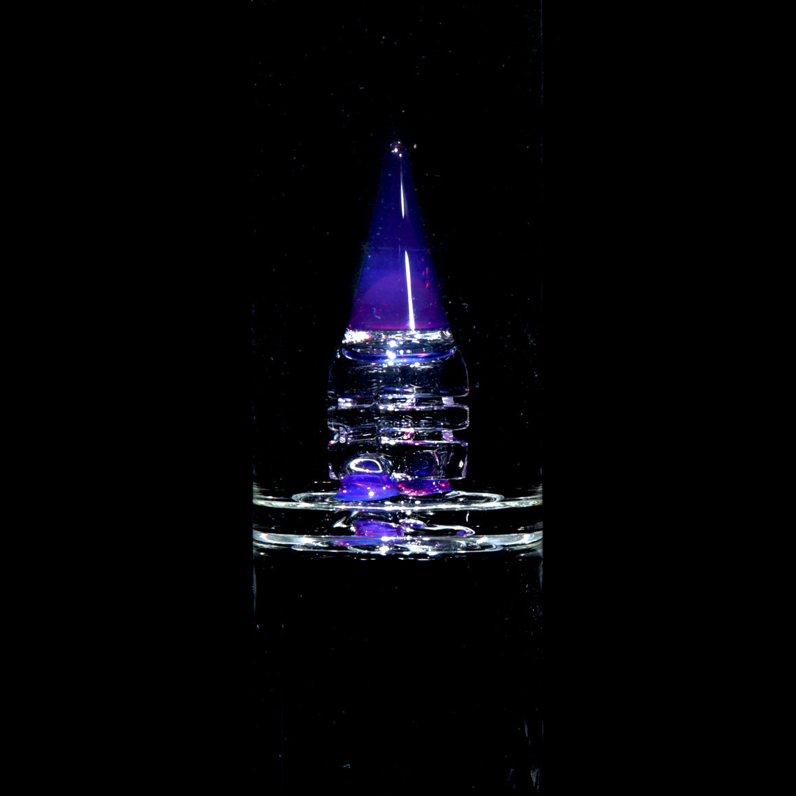 Accented 44mm Upgrid Stemline Straight Tube w/ 4-hole Horned Slide - Royal Jelly - 18mm Female