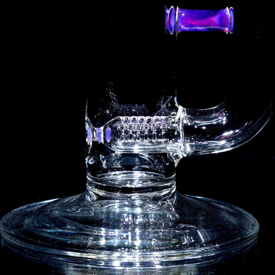 Accented 44mm Upgrid Stemline Straight Tube w/ 4-hole Horned Slide - Royal Jelly - 18mm Female