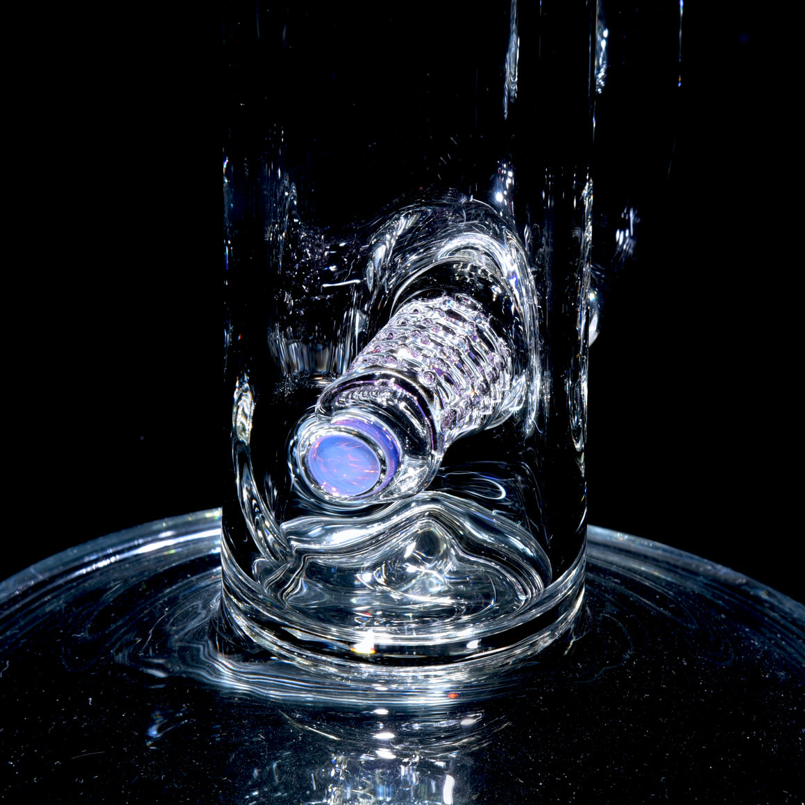 Accented 44mm Upgrid Stemline Straight Tube w/ 4-hole Horned Slide - Royal Jelly - 18mm Female