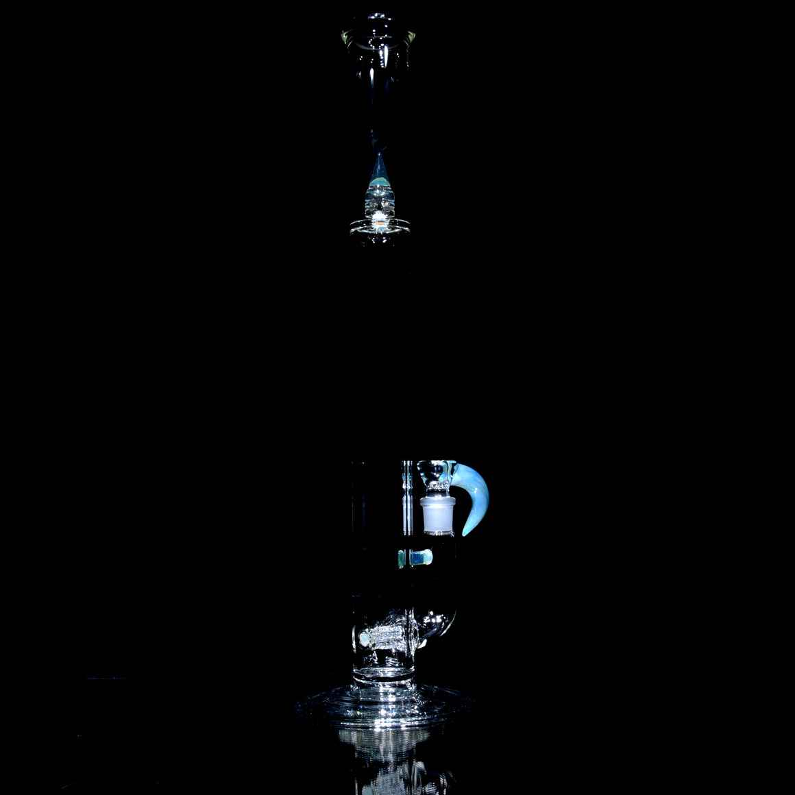 Accented 44mm Triple Stemline Straight Tube w/ 4-hole Horned Slide - Ozone - 18mm Female