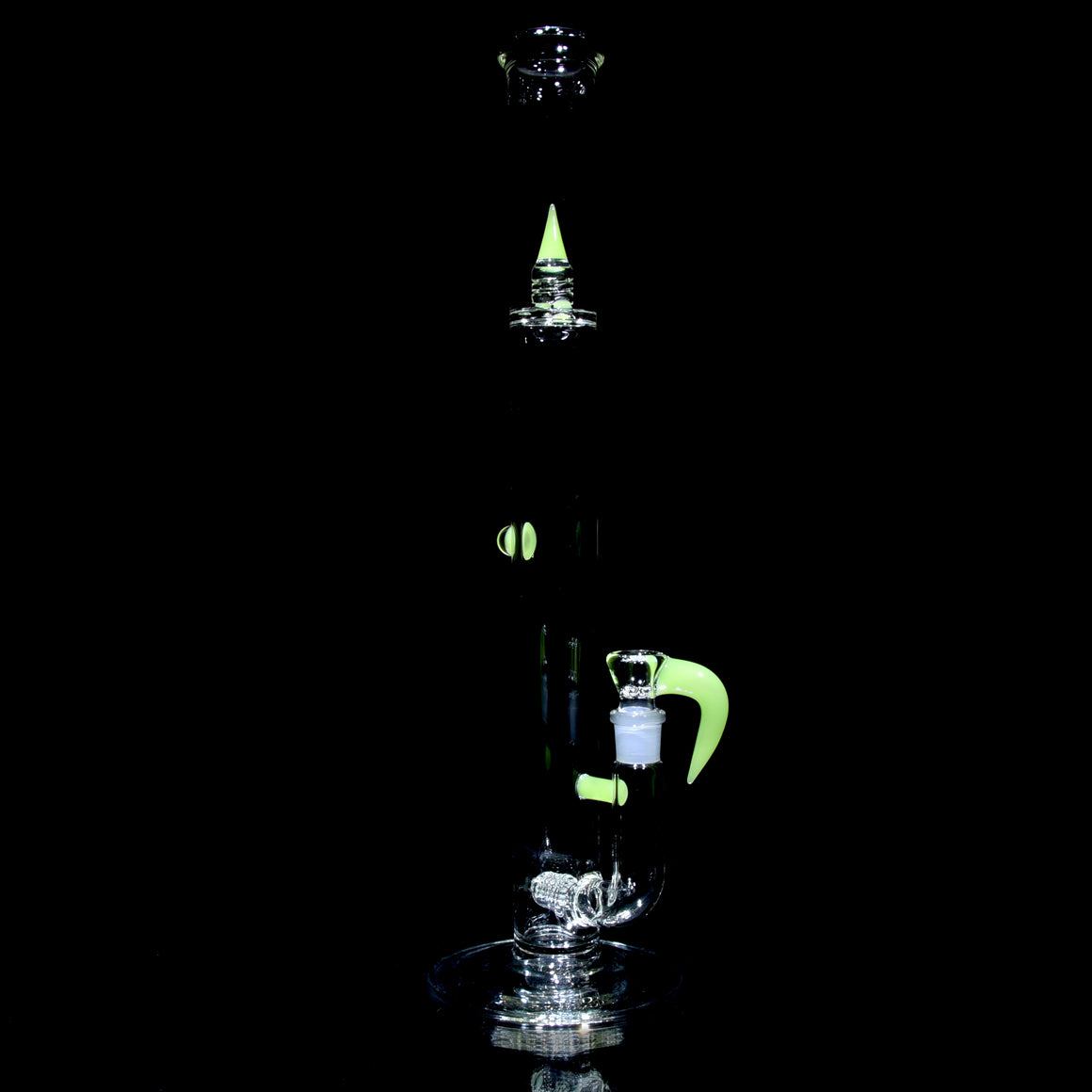 Accented 44mm Upgrid Stemline Straight Tube w/ Mille & 4-hole Horned Slide - Antidote - 18mm Female