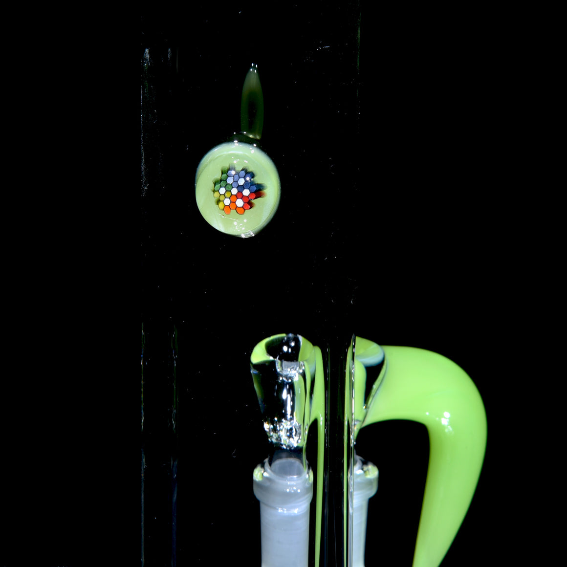 Accented 44mm Upgrid Stemline Straight Tube w/ Mille & 4-hole Horned Slide - Antidote - 18mm Female