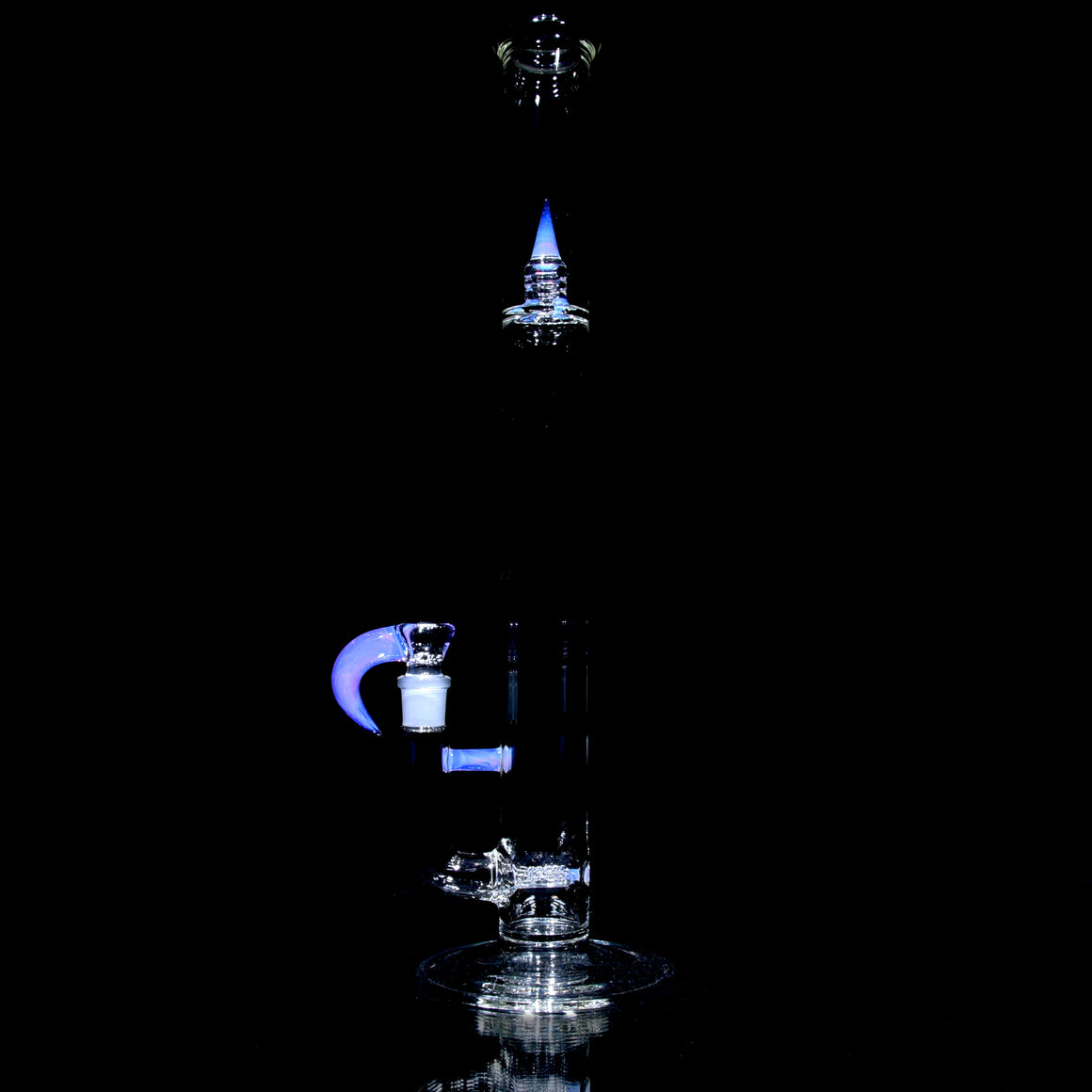 Accented 44mm Upgrid Double Stemline Straight Tube w/ 4-hole Horned Slide - Neo Opal - 18mm Female