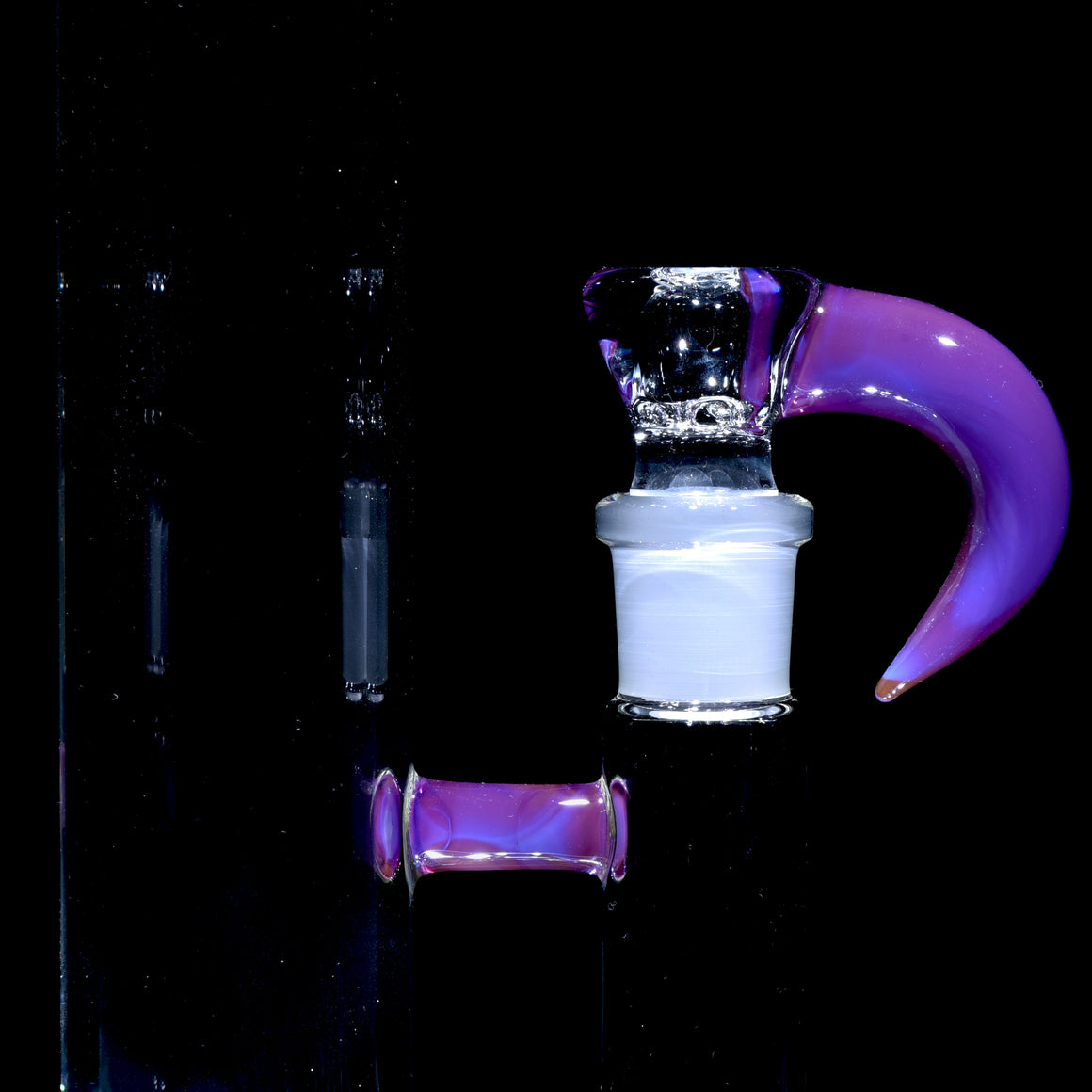 Accented 44mm Triple Stemline Straight Tube w/ 4-hole Horned Slide - Saturated Royal Jelly - 18mm Female