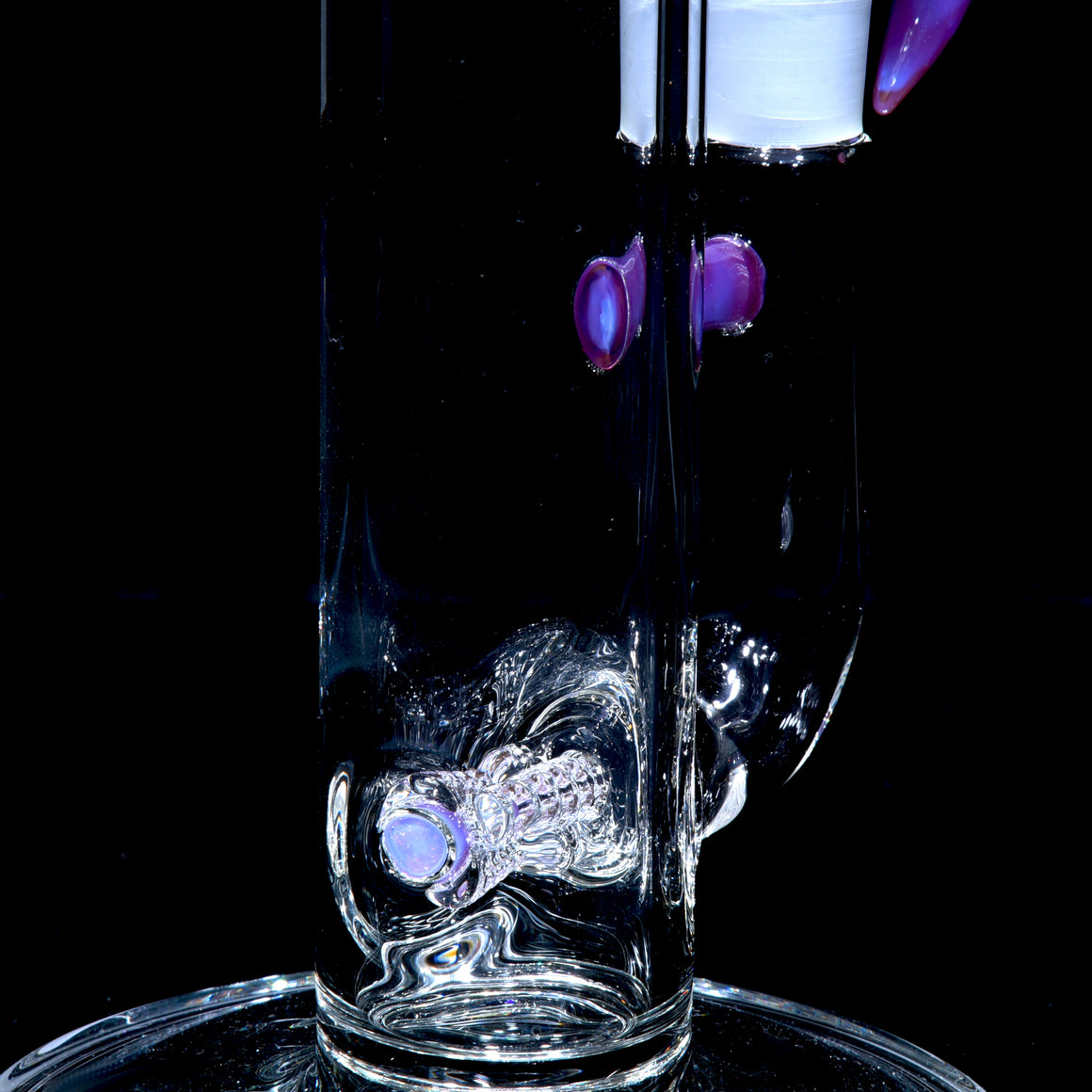 Accented 44mm Triple Stemline Straight Tube w/ 4-hole Horned Slide - Saturated Royal Jelly - 18mm Female