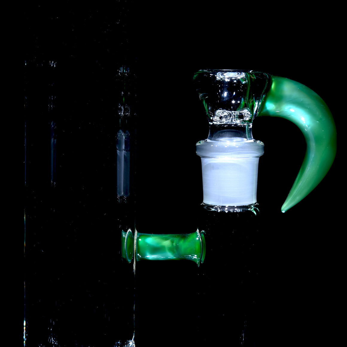 Accented 44mm Downgrid Stemline Straight Tube w/ 4-hole Horned Slide - Chromium - 18mm Female